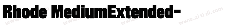 Rhode MediumExtended字体转换